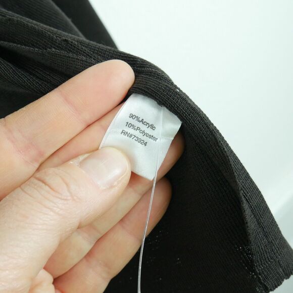 Ming Wang Womens XS Open Cardigan Career Jacket Chocolate Brown Gold Buttons - Picture 6 of 7